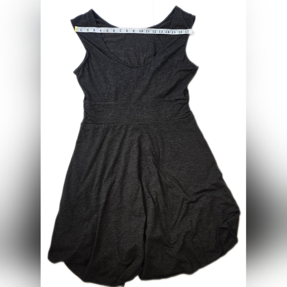 Prana Charcoal Midi Dress Xl Cotton Blend, All Seasons - Picture 7 of 12